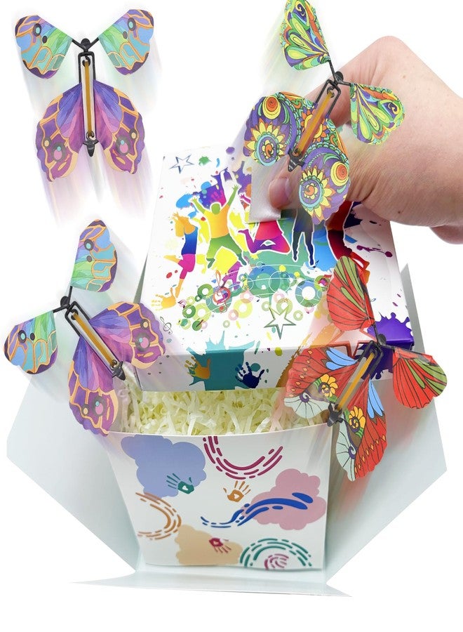 Timisea Graduation Season Butterfly Explosion Gift Box,Flying Butterfly Surprise Gift Box, DIY Unique Explosion Celebration Packaging Suitable Graduation Season Surprise Packaging - Image 1